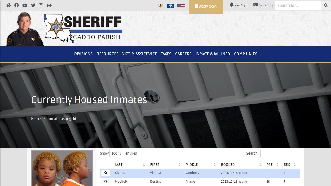 Caddo Correctional Center Inmates - caddo sheriff